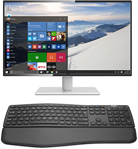 Arteck Universal Wave Comfortable Keyboard with Palm Rest Multi-Device Full Size Wireless Bluetooth Keyboard for Windows, iOS, iPad OS, Android, Computer Desktop Laptop Surface Tablet Smartphone - Image 7