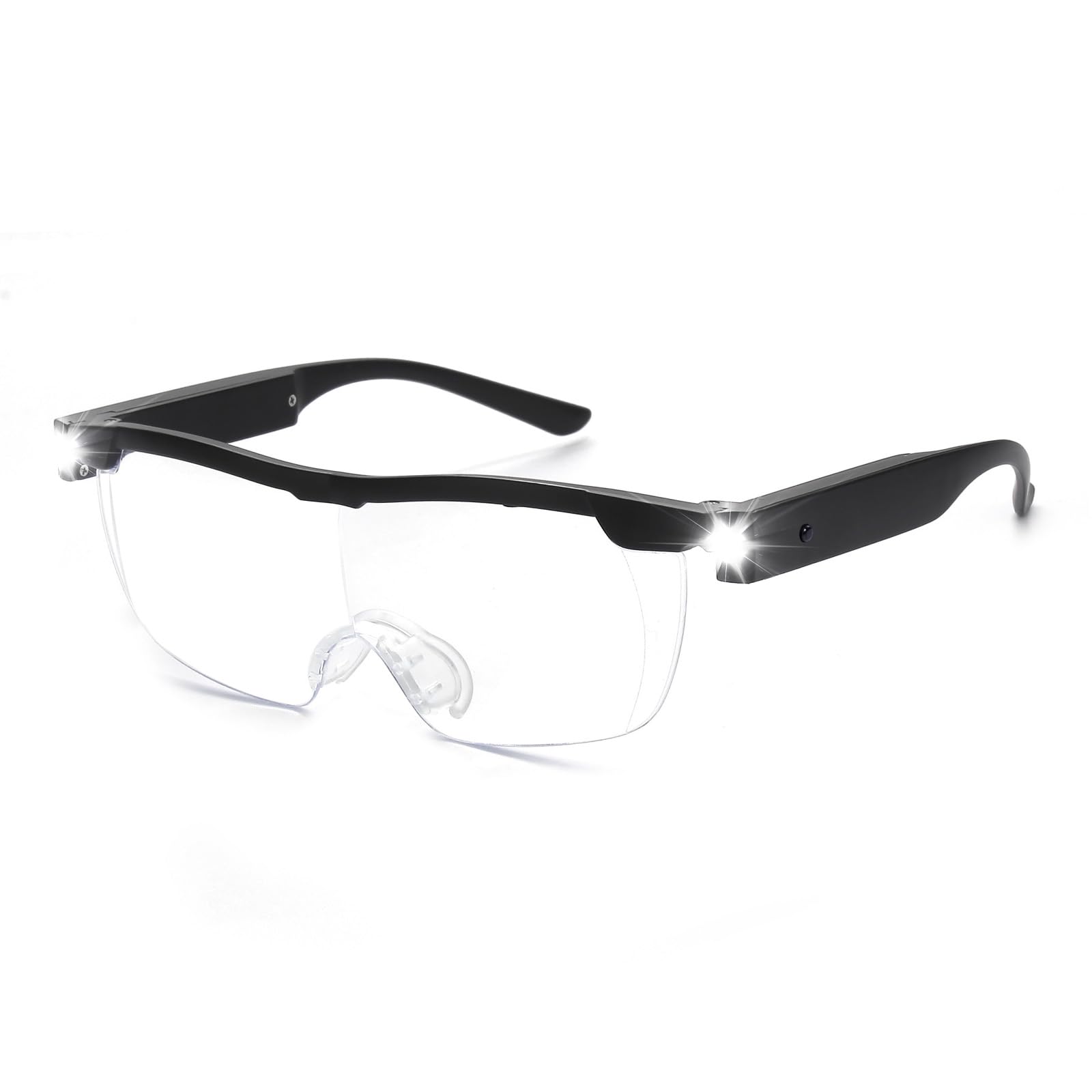 OKH Gafas de lectura LED 160 % brillantes con luz LED para lectura de trabajo cercano