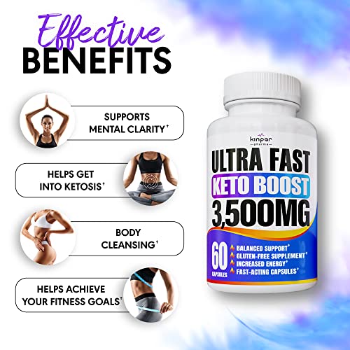 Complete Keto Pills - Keto Fast Exogenous Ketones Supplement For Improved Focus And Stamina - Advanced Weight Management, Energy, And Appetite Support - American Quality - 120 Capsules - Pack Of 2 #TOP1