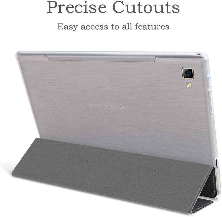 Tablet Cover Case Compatible with Pritom L10 Tablet, DT Notepad 102 and More - Fixed Viewing Angle, Stand Folio and All-Round Protection
