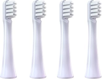 HANNEA® MI Toothbrush Head T100 Replacement Brush Heads For Adults Compatible With Electric Toothbrush Heads of MI T100 Pack of 4