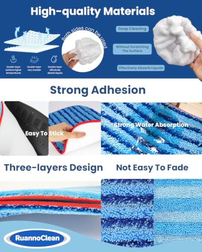 Image of Steam Mop Pads and Microfiber Bonnets Compatible with McCulloch