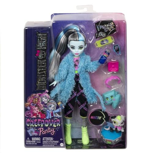 Muñeca Monster High Creepover Party Frankie Stein con Perro miniatura 7