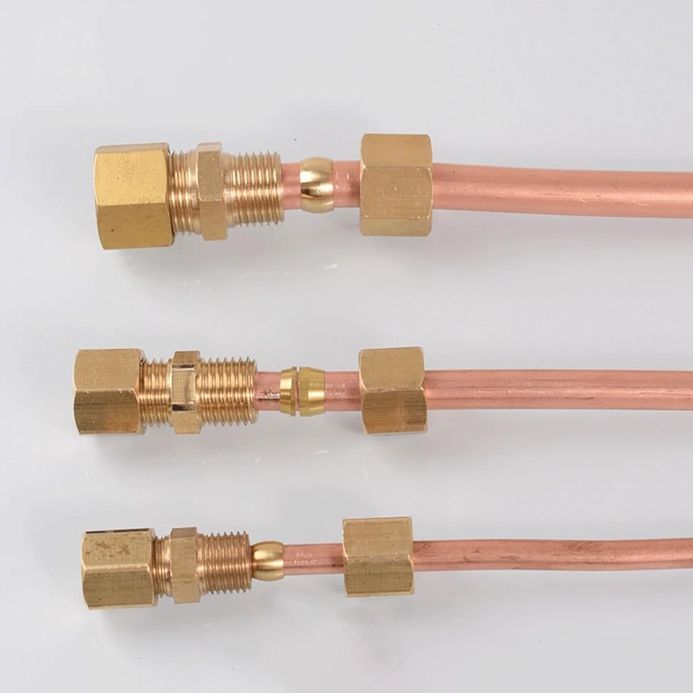 Acoplador de conector instalación tuberías latón recto, 1 unidad