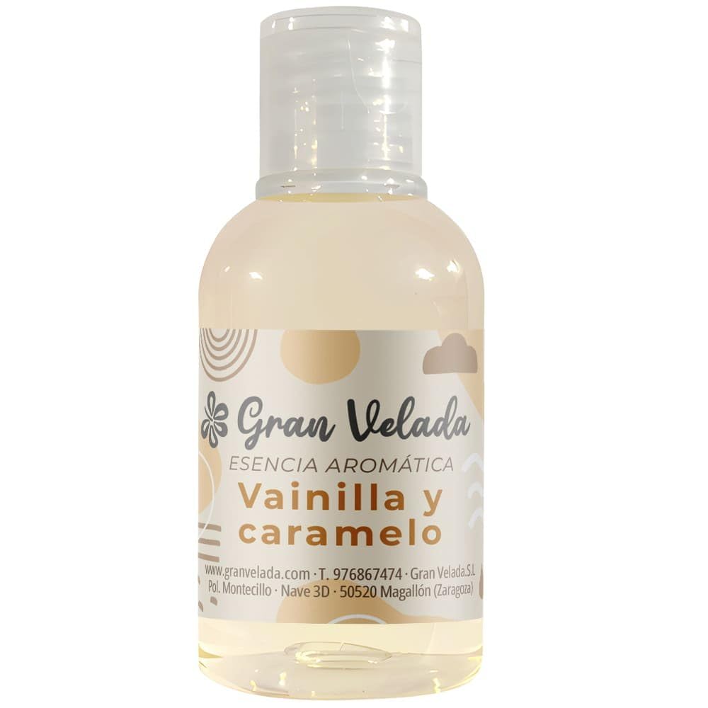 Gran Velada - Duftöl Vanille & Karamell 1000 ml | Aromatisches Aroma für Seifen, Kerzen und Kosmetik, Süße Duftöl für DIY Projekte, Hochkonzentriertes Parfümöl für Raumdüfte und Körperpflege