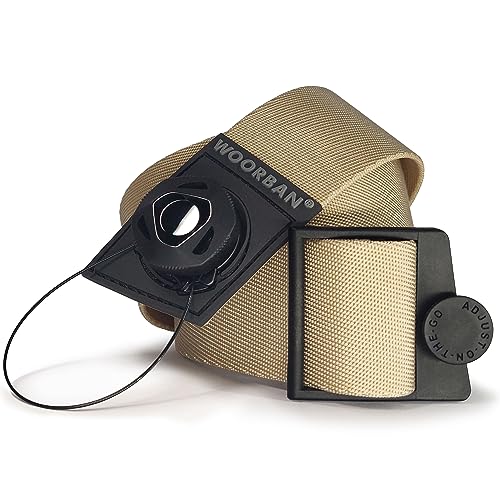 Nylon Webbing Belt for Men & Women with Adjust-On-The-Go Buckle