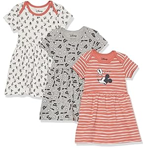 Amazon Essentials Disney | Star Wars | Princess Baby Girls’ Dresses, Pack of 3