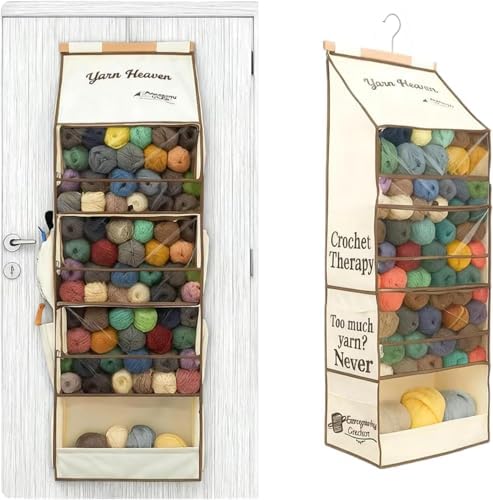 Yarn Heaven Storage Bag – Large Capacity Hanging Yarn Storage Org...