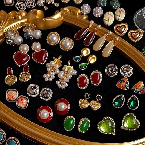 Image of Mystery Jewelry Jar Bundle,40-45 Piece Vintage Jewelry Set for Women,Surprise Mystery Box with Necklaces, Earrings, Bracelets, Rings, Hair Clips,Shoes Charm, Keychain,Brooches,Unique Gifts Idea for