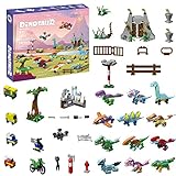 KYLI Adventskalender 2022, Dinosaurier Set für Lego Adventskalender 2022, 24 Stück Dinosaurier Modell Dinos Bausatz Spiel Weihnachtskalender für Kinder