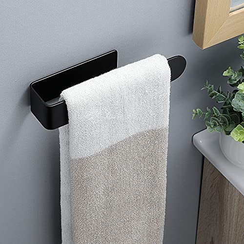 image for Taozun Hand Towel Bar Bathroom Towel Holder Black Single Towel Rack Se