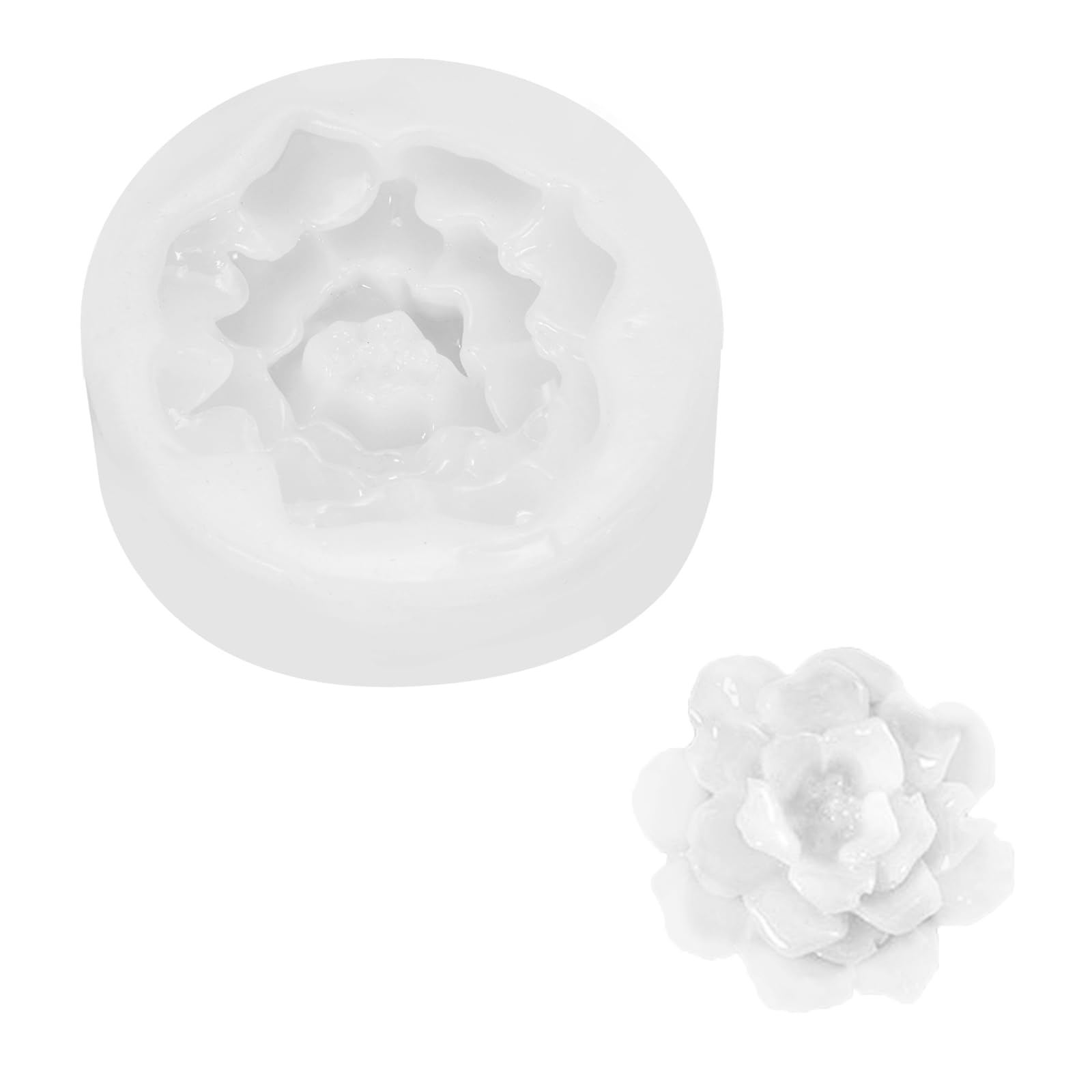 PATIKIL Flower Silicone Moulds, 3D Blooming Floral Chocolate Fondant Mould for DIY Casting Resin Candle Soap Handmade Making Cake Decorating Crafts (