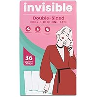 YIFELY double sided tape for clothes tape for clothes Double Sided Tape for Fashion, Clothing and Body (36 Strip Pack) | All Day Strength Tape Adhesive and Gentle on Skin and Fabrics | Transparent (36)