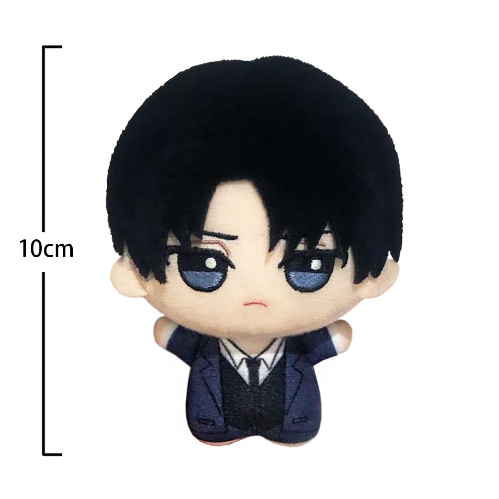 Zhongkaihua Anime-Plüschfigur Levi/Zoe Hans/Eren Jaeger, weich, gefüllt, Anime-Schlüsselanhänger, Tasche, Rucksack, niedliche Anhänger, Dekorationen, Sammlerstücke, Geschenke, 10 cm