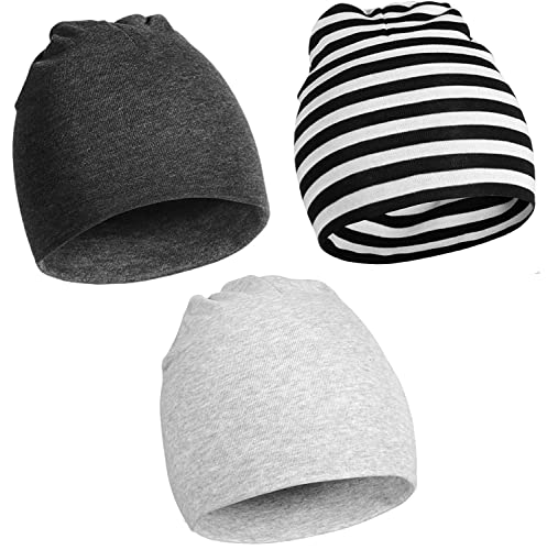 3 Pack Baby Beanie Hats for Unisex，Toddler Beanies Baby Boy Girl Hat Warm Cap for Baby, Infant, Toddler