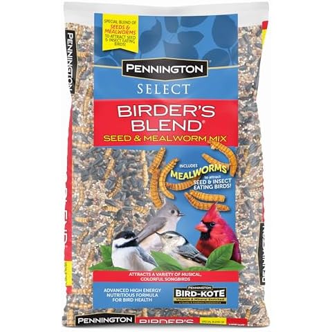 Pennington Select Birder's Blend Seed and Mealworm Mix - 40lbs Cover