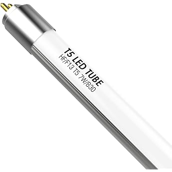 IHYCTV T5 LED Tube 517 mm 7 W Glass Tube for Evg Kvg Replacement for 13 W Fluorescent Tube with G5 Socket 910 lm 3000 K 830 Warm White Light 300 Degrees Easy Installation Pack of 1