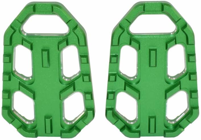 Miniatura 5 de Pedal extensor de clavija de pie izquierdo y derecho Ampliar extensión resto para Kawasaki Versys 1000 2015 2016 2017 2018 2019 2020 2021 (verde)