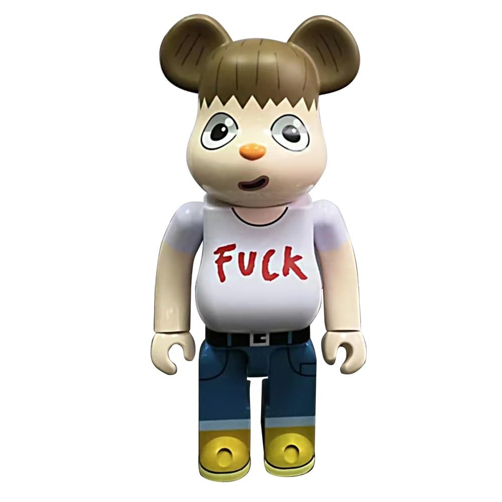 MKOLKGNE Bearbrick Sculpture Statue 70cm/27.6in 1000% Violent Bear Collectible Toy,Building Blocks Bear Home Decoration