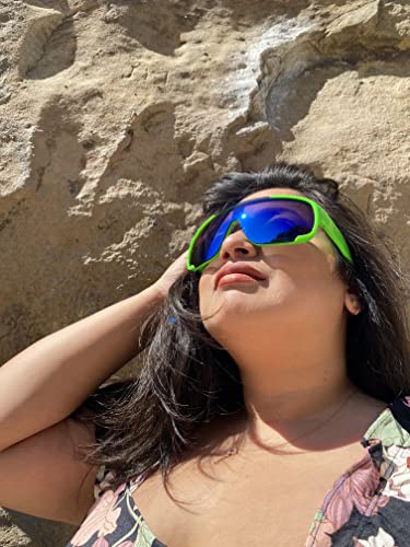 ShadyVEU Oversized Oval 80s Retro Sports Mono Mirrored UV400 Mens Women’s Sunglasses4