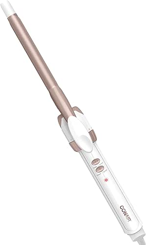 Conair Double Ceramic 1/2-Inch Curling Iron, 1/2-inch barrel produces spiral