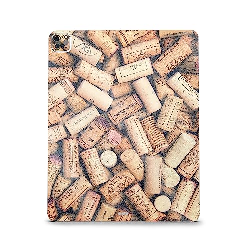 Image of MightySkins Carbon Fiber Skin Compatible with Apple iPad Pro 12.9 inch M2 6th Gen (2022) Full Wrap Kit - Corks | Protective, Durable Textured Carbon Fiber Finish | Easy to Apply | Made in The USA
