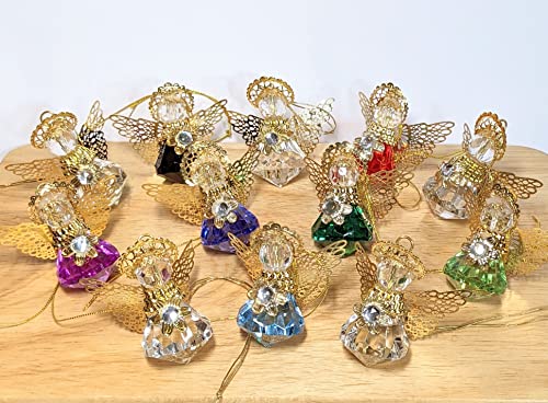 Linpeng Angel Ornaments For Christmas Tree, Hanging Ornaments, Car Hanging Ornament Interior Decor, Pack Of 12 (Mix Color) #TOP18