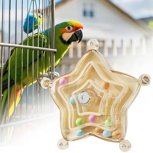 Rotationsspielzeug mit Vogelrad, drehbares Spielzeug für Vögel, Spielzeug für Papageien, sicheres Haustierzubehör für Aras, Hunde, Hunde, Conure Cocka