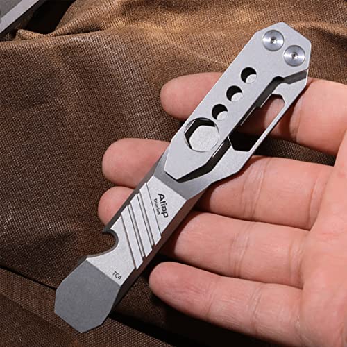 Atiap Titanium Edc Pry Bar Multi Tool With Wrench Bottle Opener Clip Function #TOP4