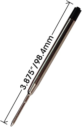 Miniatura 2 de Jaymo - Repuesto para bolígrafo Parker 1950369, mide 3.875 pulgadas de largo, repuesto para bolígrafo G2, 24, color negro