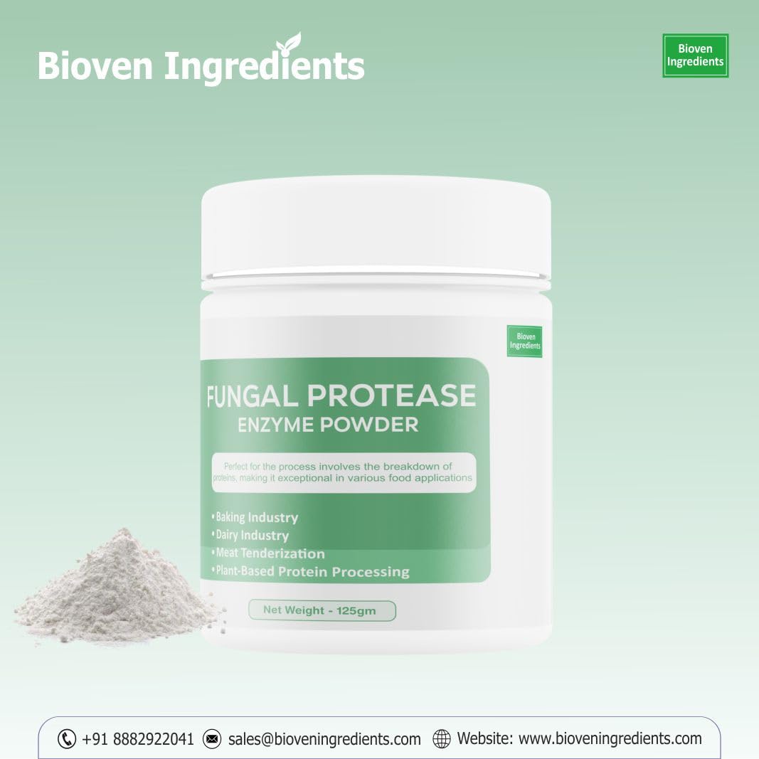 Ingredients Fungal Protease Enzyme Powder, Non-GMO, Dietary Supplements/Food and Beverages, Broad pH Range of Activity, Excellent Thermostability, Hydrolyse Proteins, No Filters/Binder — Amazon image 5