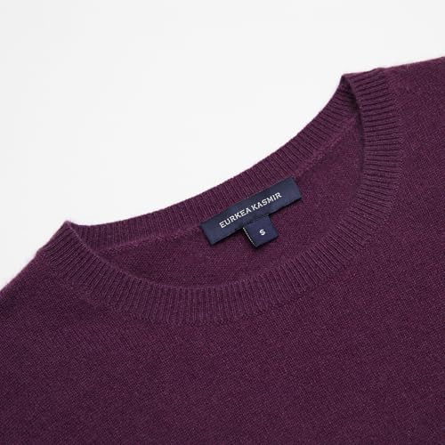 Image of EURKEA Women's Crewneck 100% Cashmere Sweater, Cozy Pullover Winter Top for Women, Gift Ready