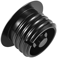 Vista 5 de Tapón de gasolina desplegable, tapa de gasolina negra atornillada, tanque de combustible ventilado para Har ley David-son, rosca regular
