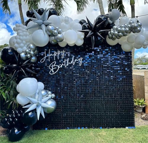 Paneles Decorativos Shimmer Wall 24 pzas Negro miniatura 3
