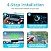Heads up Display for Cars Windshield, Car HUD Display, Plug & Play USB, MPH/KMH Switch, Speed Calibration, Adjustable Brightness, Overspeed Alert, Large Font Display