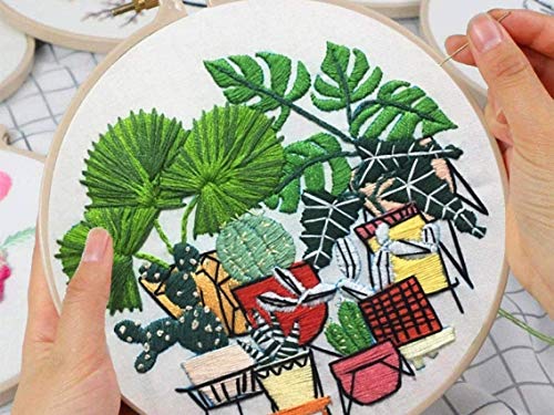Image of Vahvaa Wooden Embroidery Ring Frame Hoop Size 10 Inches 2 Pcs Combo