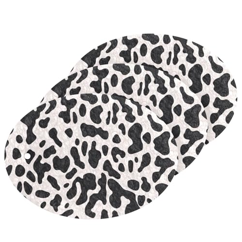 Jihqo 3PCS Scrub Sponges Cow Texture Pop-up Dish Sponge for Cleaning Kitchen Bathroom Household Non-Scratch Scrubber