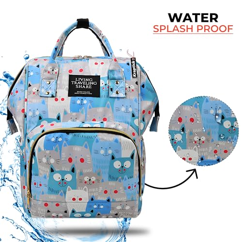 Image of Kraptick Diaper Bags Backpack, Diaper Bags for Mom for Travel, Baby Diaper Bag, Maternity Bags for Mother and Baby, Nursing Bags for Mothers, Diaper Bag Handbag (ANIMAL PRINTED)