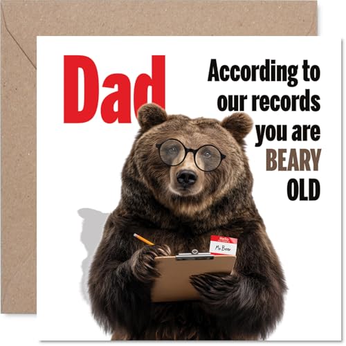 Carte d'anniversaire amusante pour papa, Officiellement très vieux