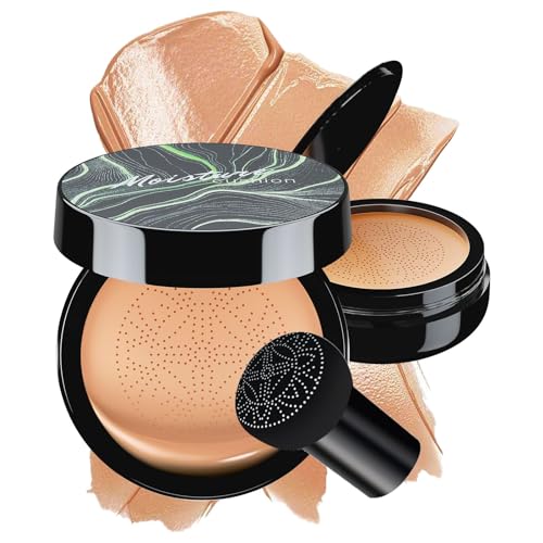 Oetuiow Mushroom Head Air Cushion Cc Cream Foundation - Bb Cream Concealer Oil Control Long-Lasting, Waterproof Base Primer cover