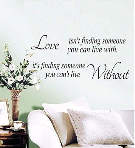 ZCSMgYou Can't Live Without Love English Saying Home Wall Art Sticker for Home Decoration