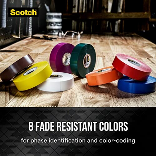 3M 11271-Ba-5 054007112716 Scotch #35 Vinyl Electrical Tape, Violet, 3/4 In. By 66 Ft #TOP5