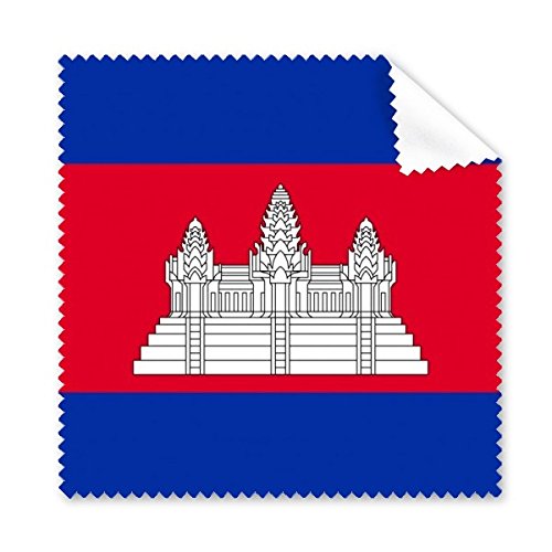 Nettoyant écran téléphone pour le bureau tissu microfibre drapeau du Cambodge
