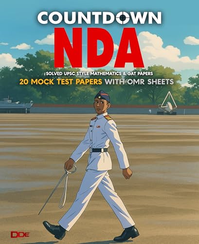 Image of NDA Mock Test Series 2026 | NDA Countdown UPSC Style Mock Test Practice Paper Booklets with Solutions | 20 NDA paper Booklets with 20 OMR Sheets