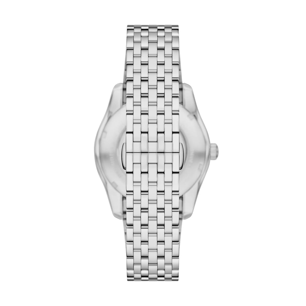 Emporio Armani AR60091 - Reloj de Acero Inoxidable Plateado para Hombre, 43 mm