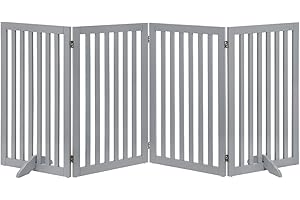 Unipaws 36-Inch Freestanding Pet Gate for Dogs, Cats, and Babies