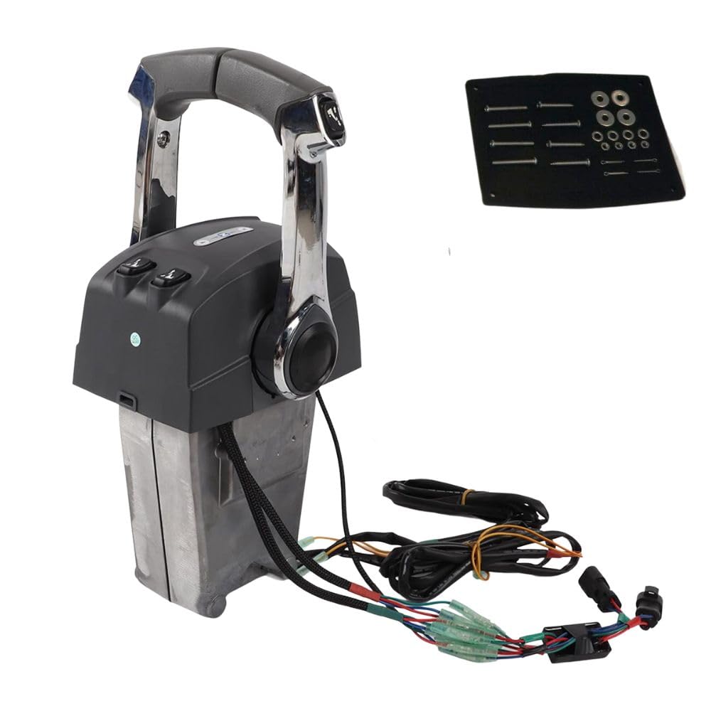 POWEROB TECMarine Throttle Control Box 5006184 for BRP OMC EVINRUDE&Johnson top Mounted Control Box Dual Lever Binnacle