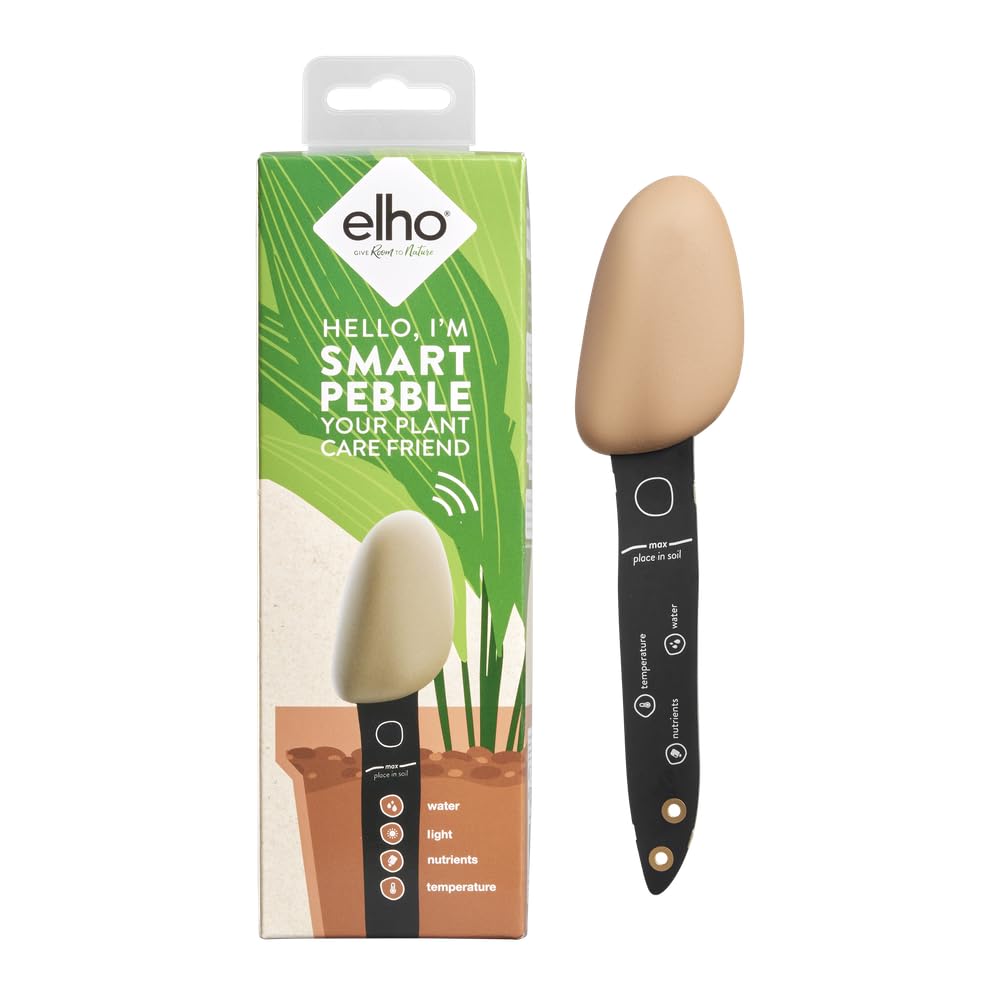 elho Smart Pebble - Erdbraun | L 4 x B 5 x H 17.3 cm