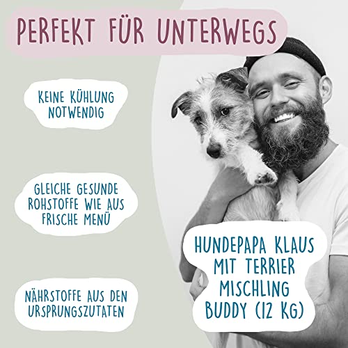 Fidelis - Getrocknetes Lamm-Menü für Hunde 1kg - Premium Hundefutter trocken mit 80% Fleischanteil, Gemüse & Obst - Proteinhaltiges Trockenfutter Hund schonend getrocknet - Zucker- & Getreidefrei
