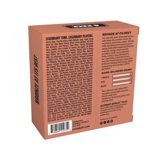 Image of Ernie Ball Earthwood Medium Light Phosphor Bronze Acoustic Guitar Strings 4 pack - 12-54 Gauge (P02446)